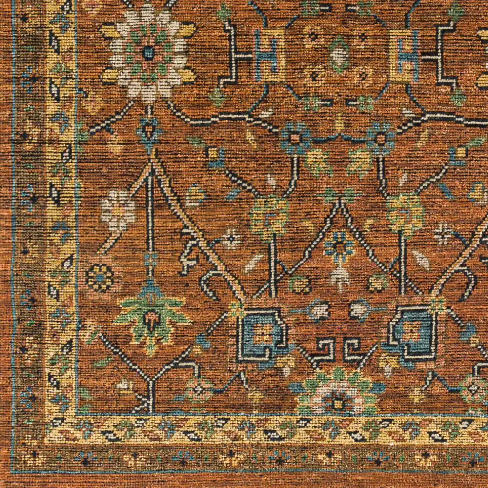 Hand-Knotted Fringed Wool Carpet