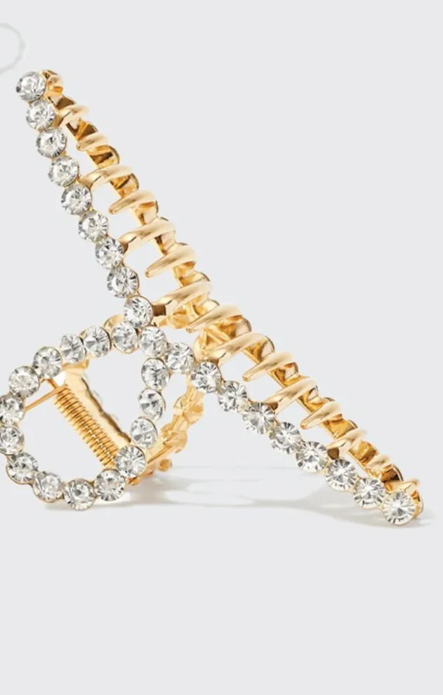 Rhinestone Loop Claw Hair Clip