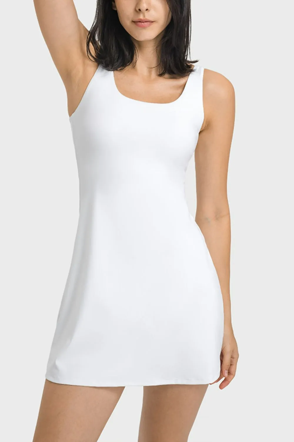 Square Neck Casual Dress