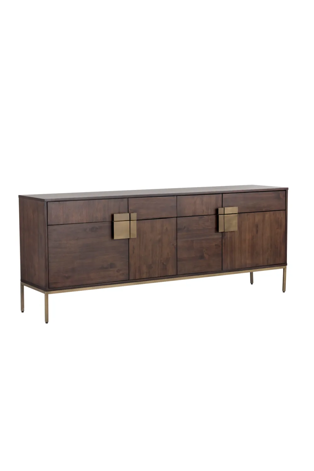 Wooden Four-Drawer Sideboard