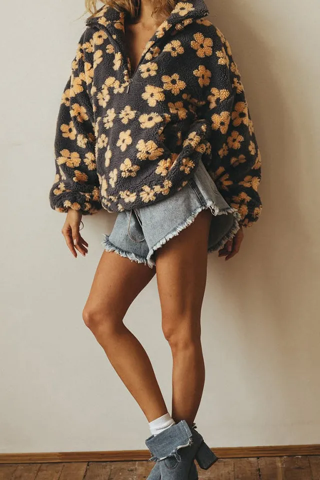 Stand-Collar Oversized Loose Jacket