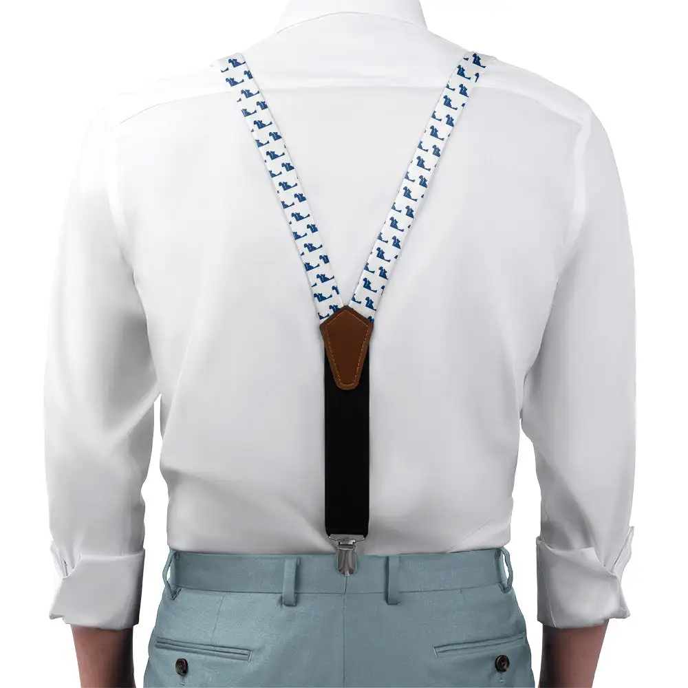 Clean Graphic Motif Suspenders