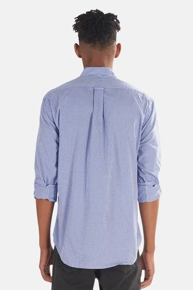 Classic Button Down Gingham Checked Shirt