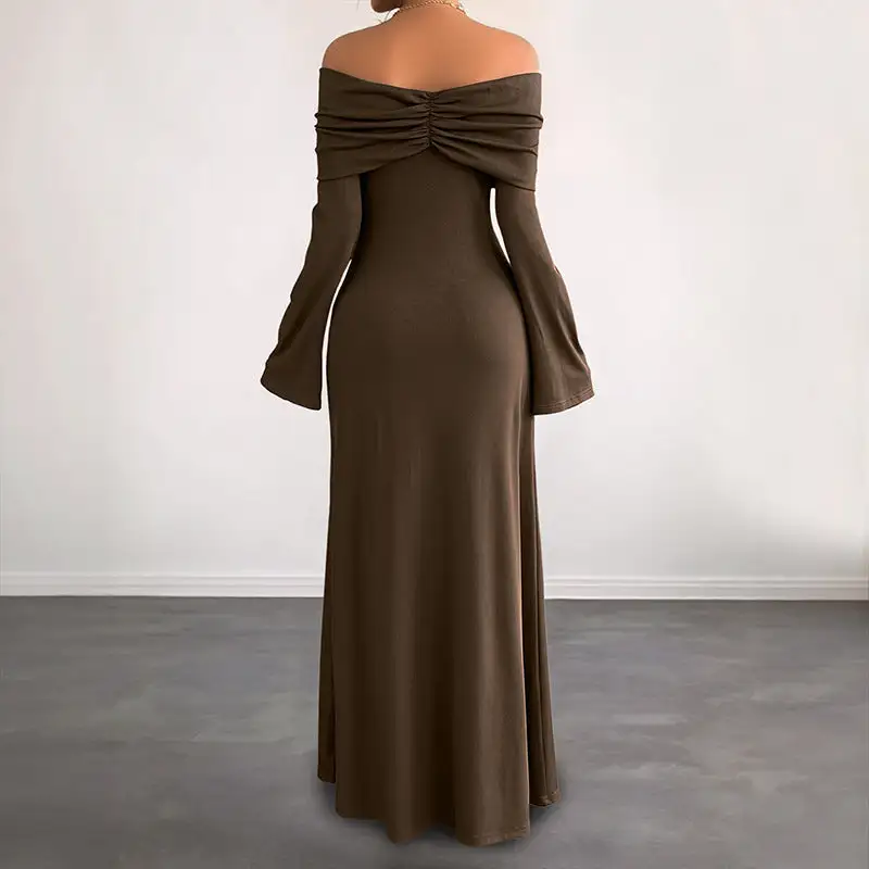 Women's Long-Sleeve Bridal Maxi Dress
