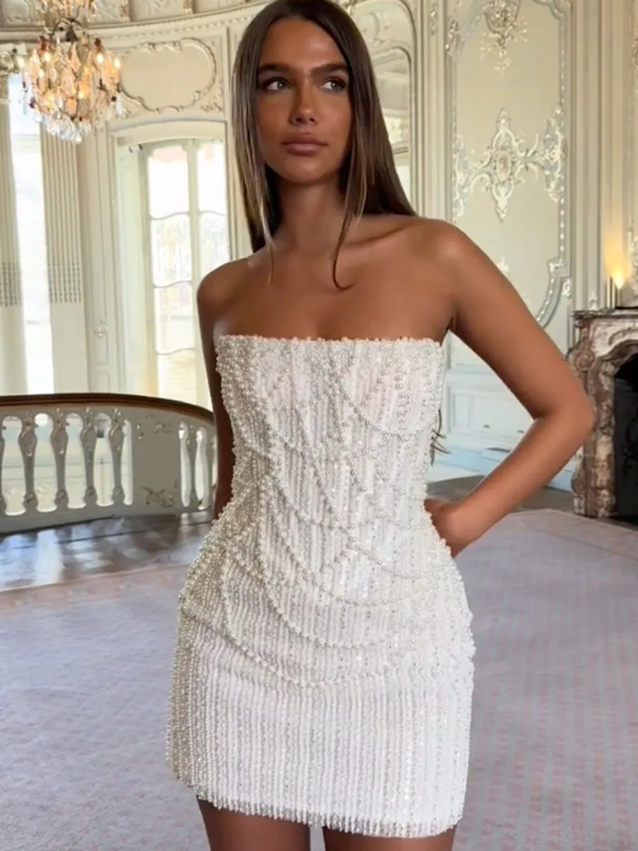 Felicity Pearl Sequined Mini Dress