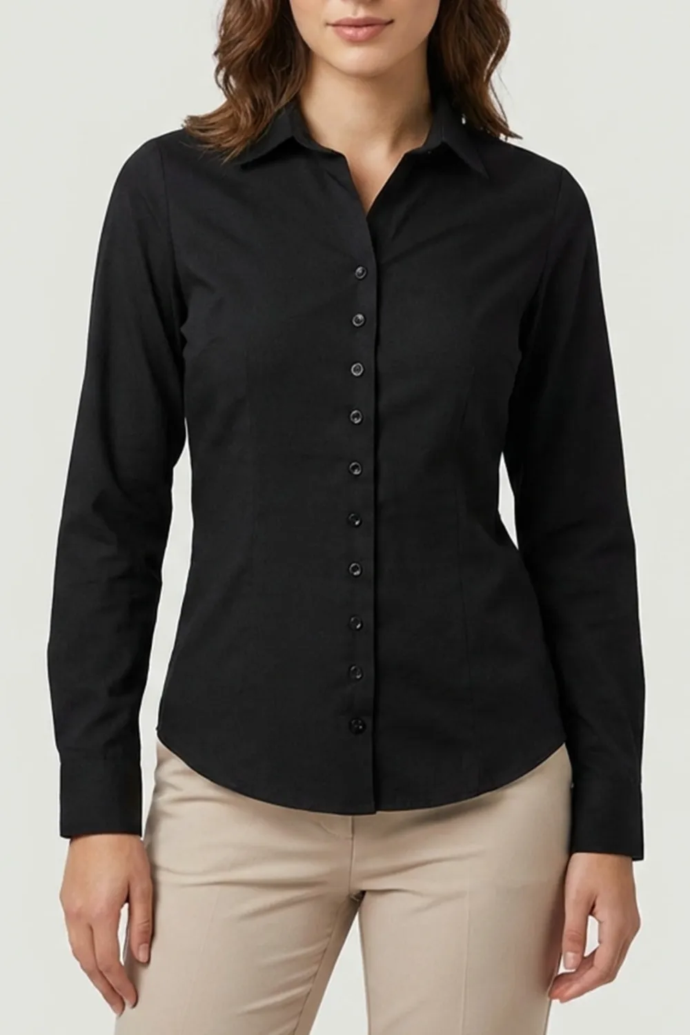Tailored Linda Poplin Stretch Women Shirt