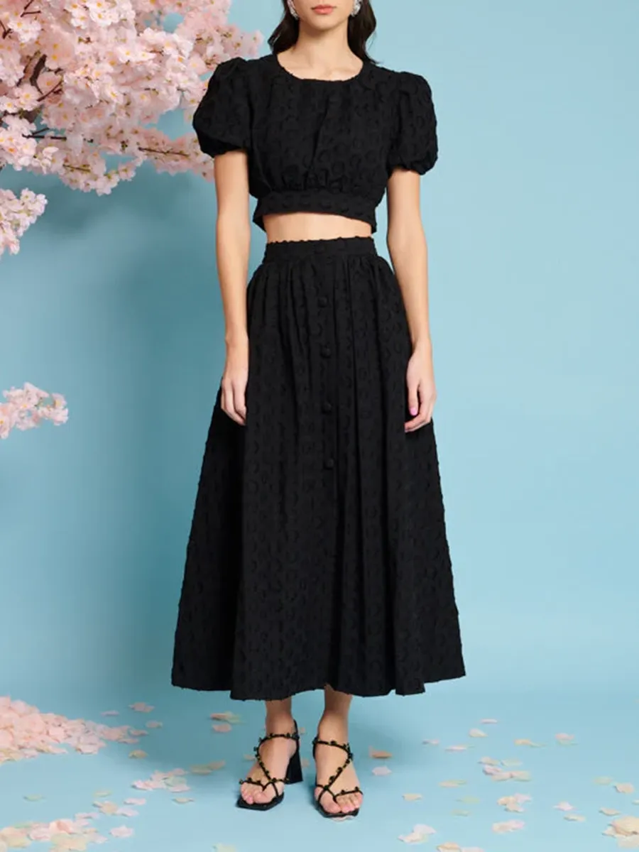 Jacquard Midi Skirt