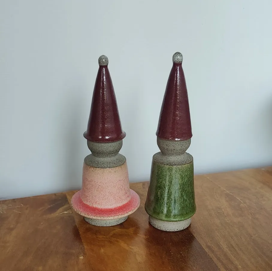 Handcrafted Ceramic Gnome Ornament