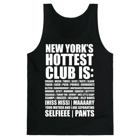 Club Quote Graphic Tank Top
