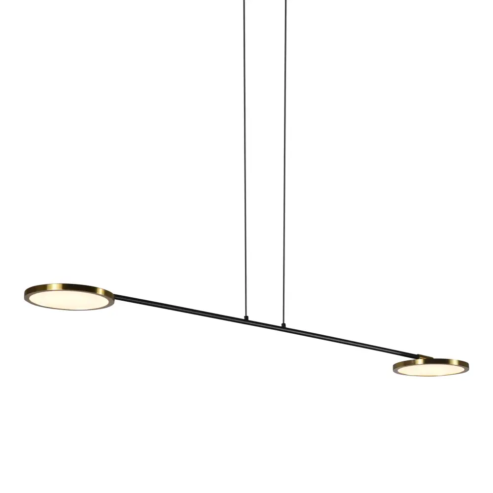 Integrated LED Pendant Light With Rotating Disks