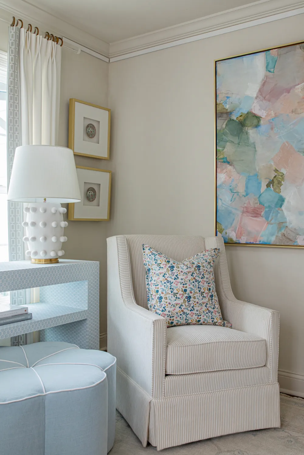 Shelved Waterfall Console Table