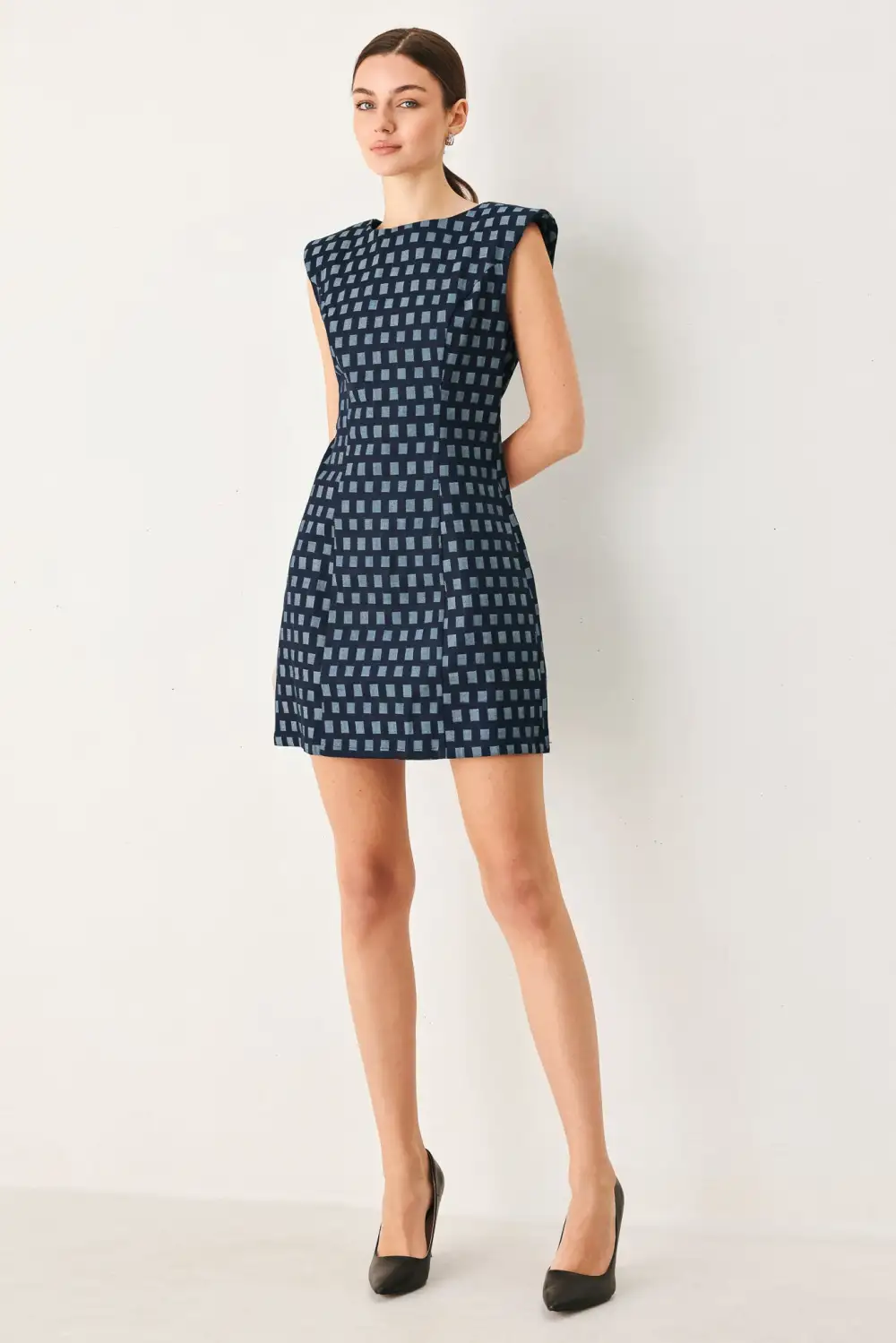 Classic Sleeveless Denim Mini Dress