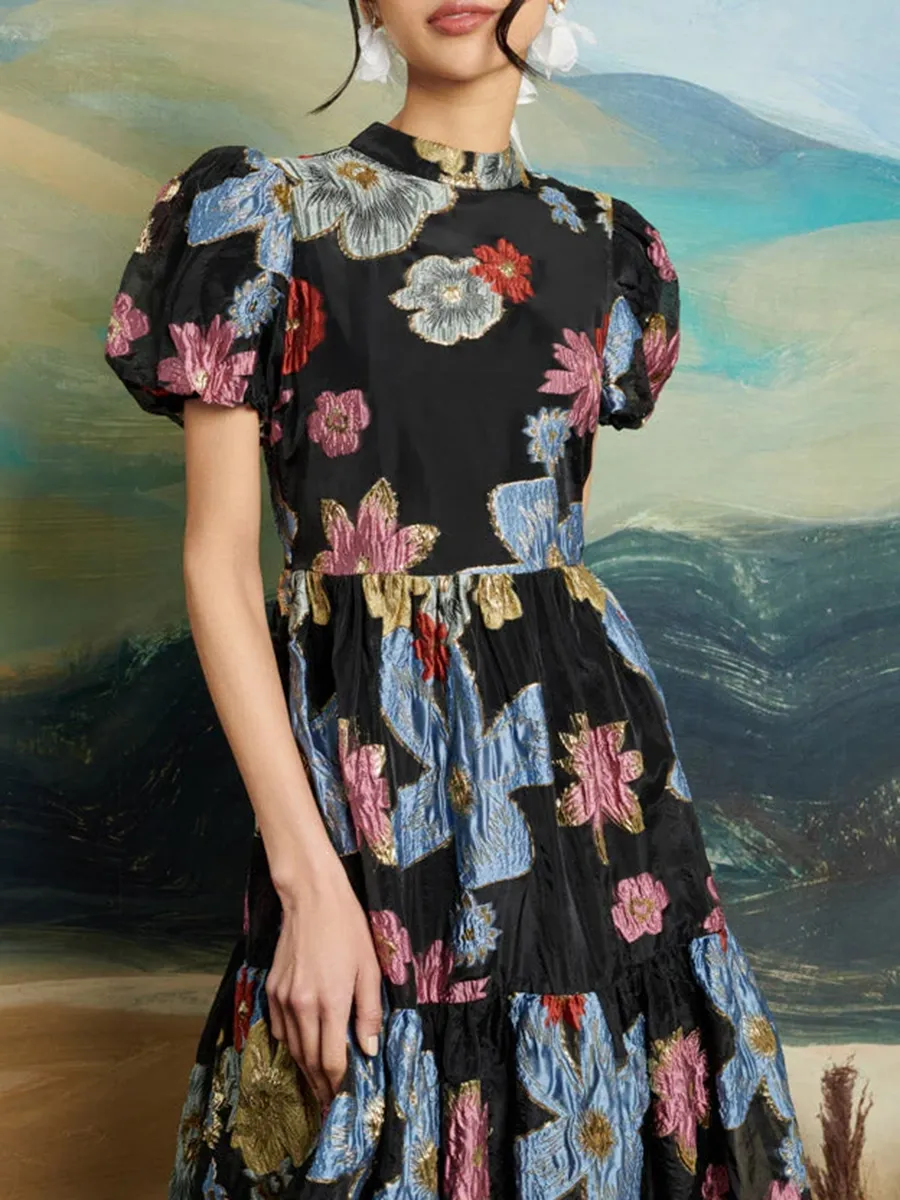 Jacquard Midi Dress