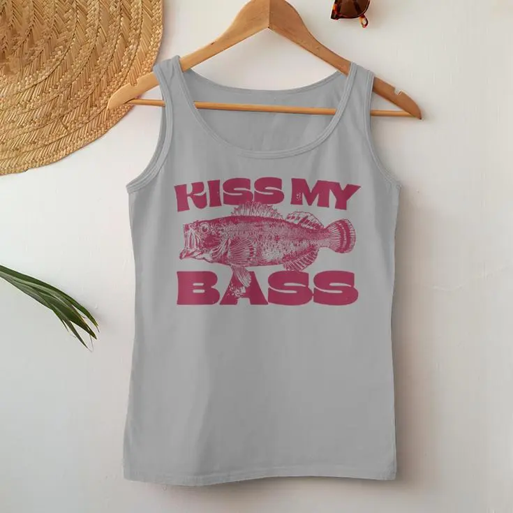 Kiss My-Bass Fishing Women Tank Top
