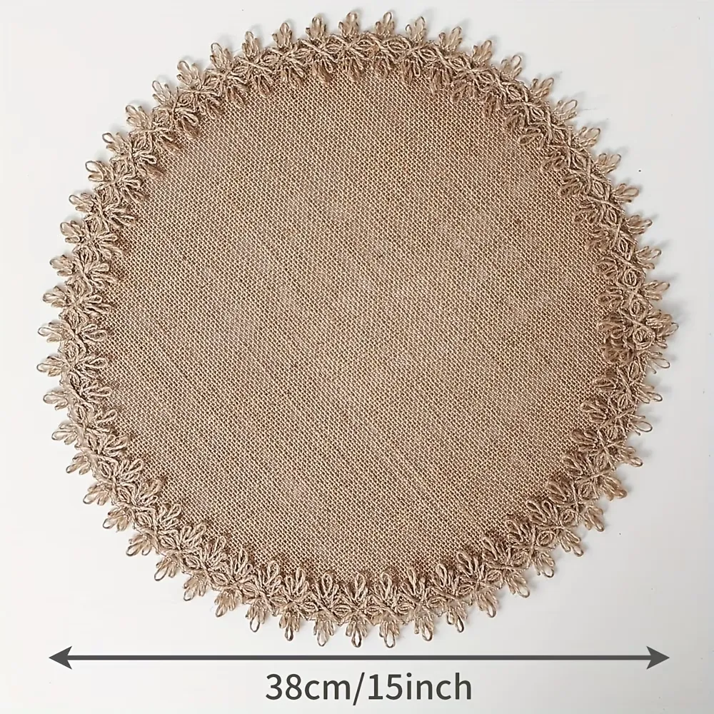 4 Pcs Farmhouse Lace Placemats