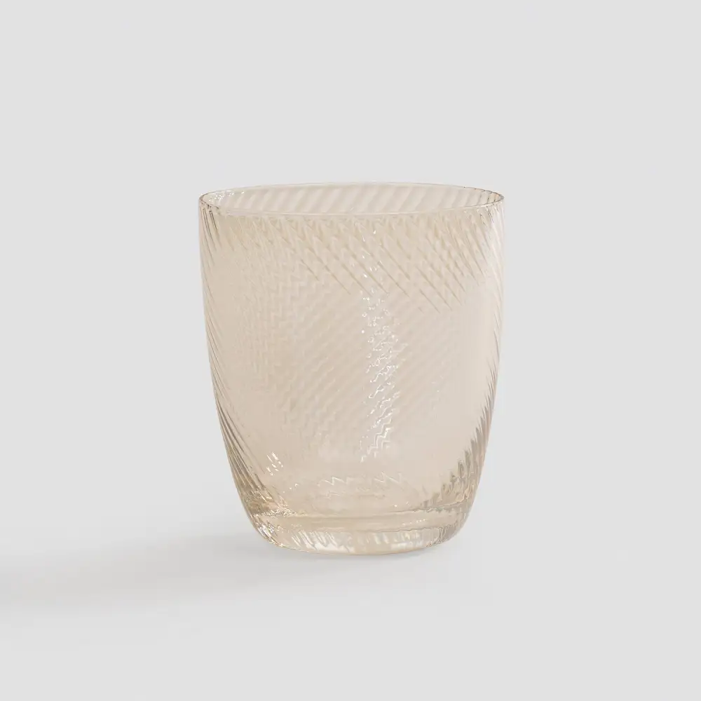 Amber Swirl Drinking Glass Set