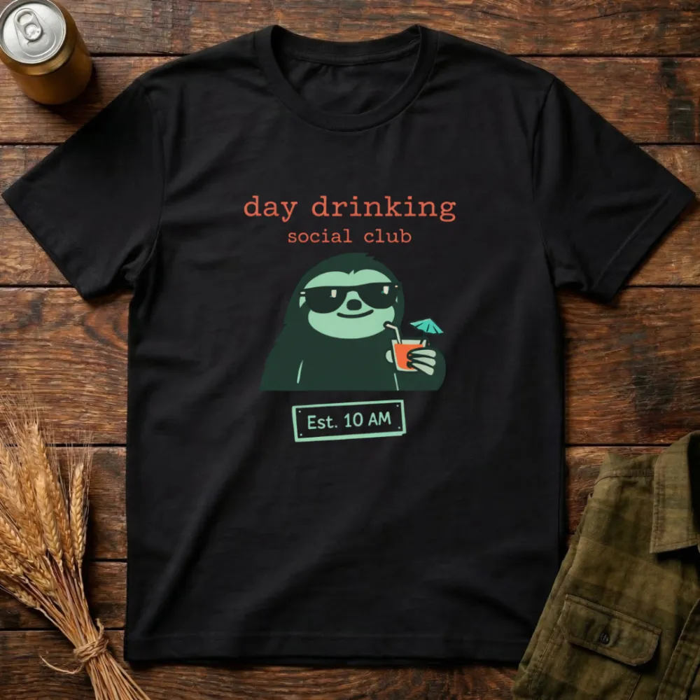 Social Drinking Social Hub Graphic Cotton T-Shirt