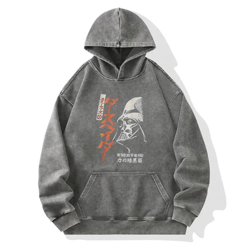 Ink Design Washed Hoodie