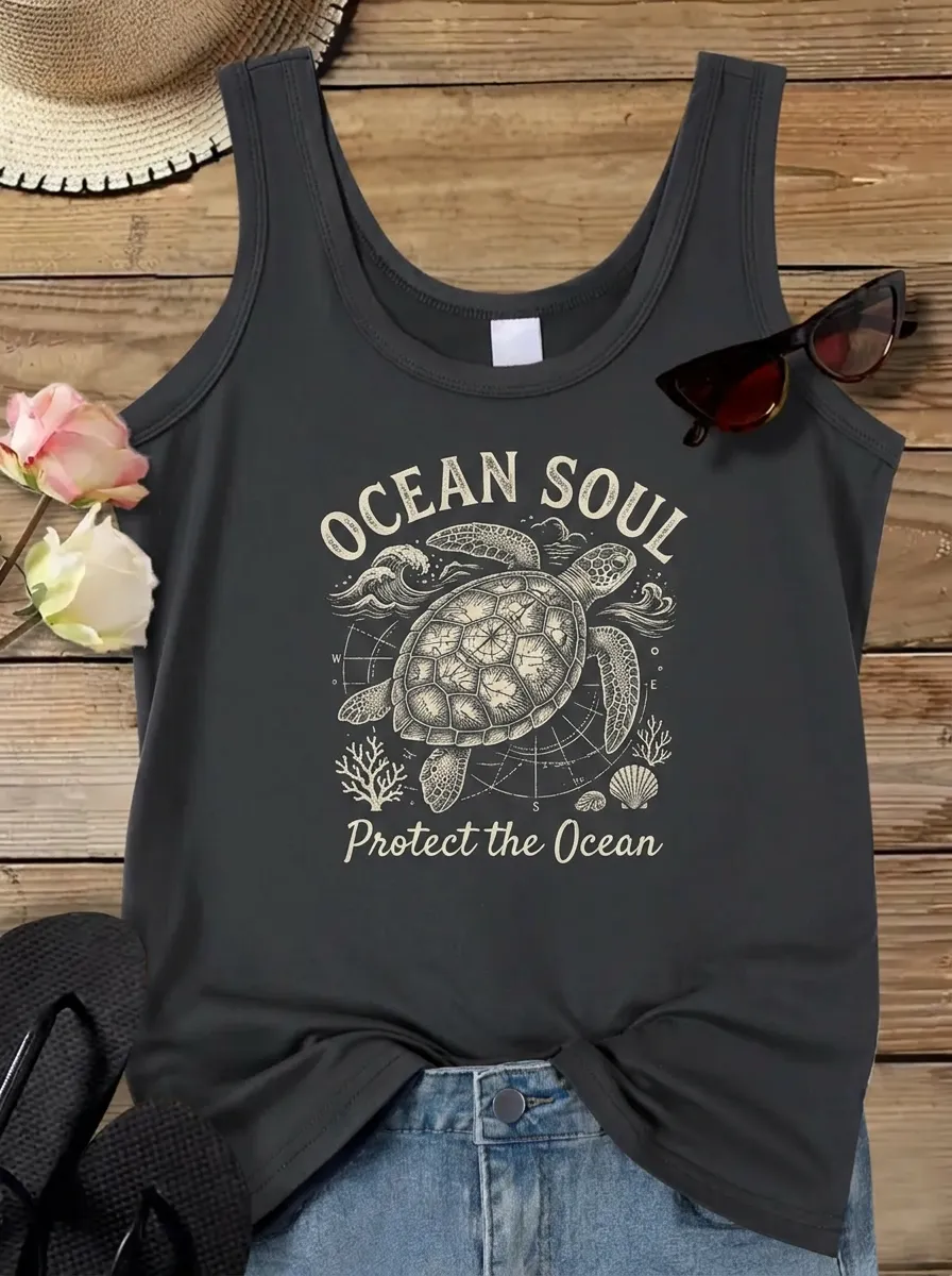 Ocean Lover Sea Tank Top Casual