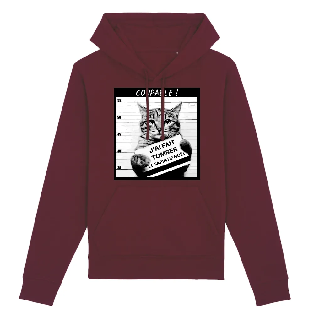 Funny Cat Graphic Pullover Hoodie