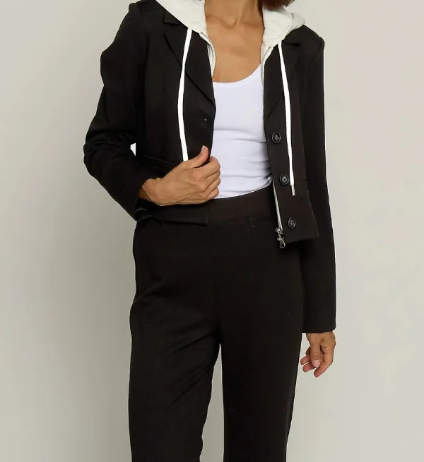 Cropped Fitted Jacket
