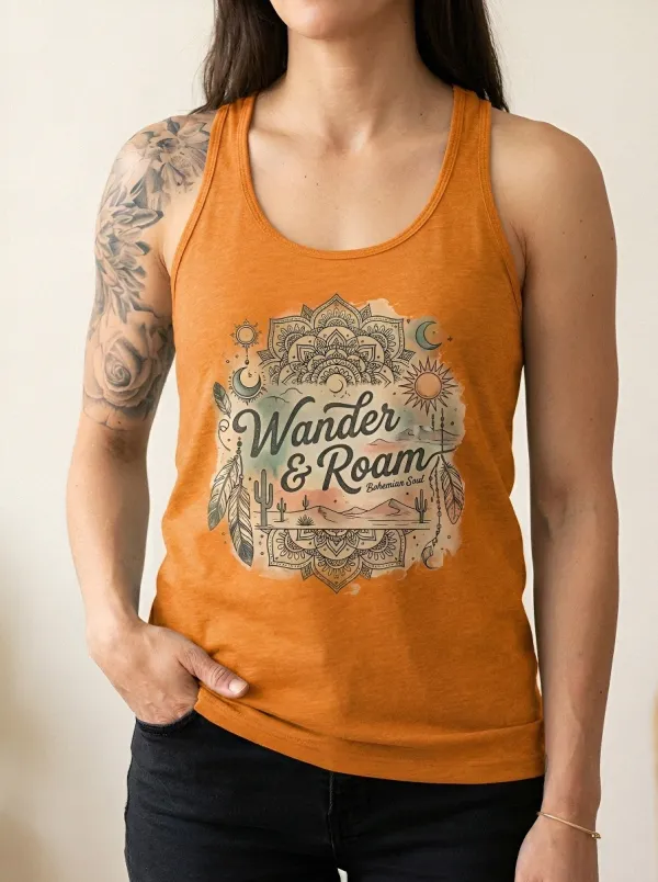 Bohemian Wander Roam Tank Top