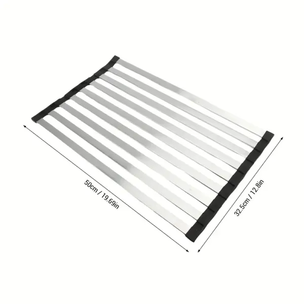 304 Stainless Steel Foldable Dish Drying Rack