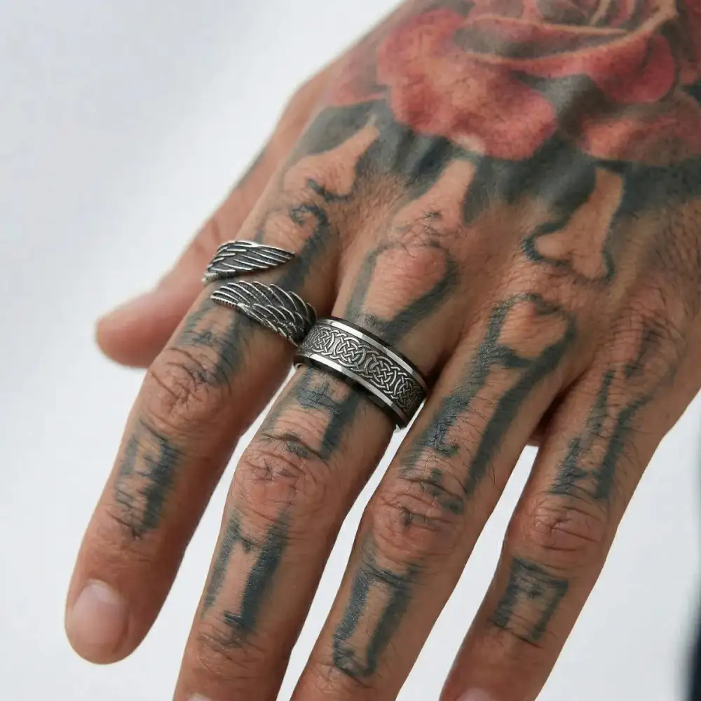 Men's Angel Wing Ring