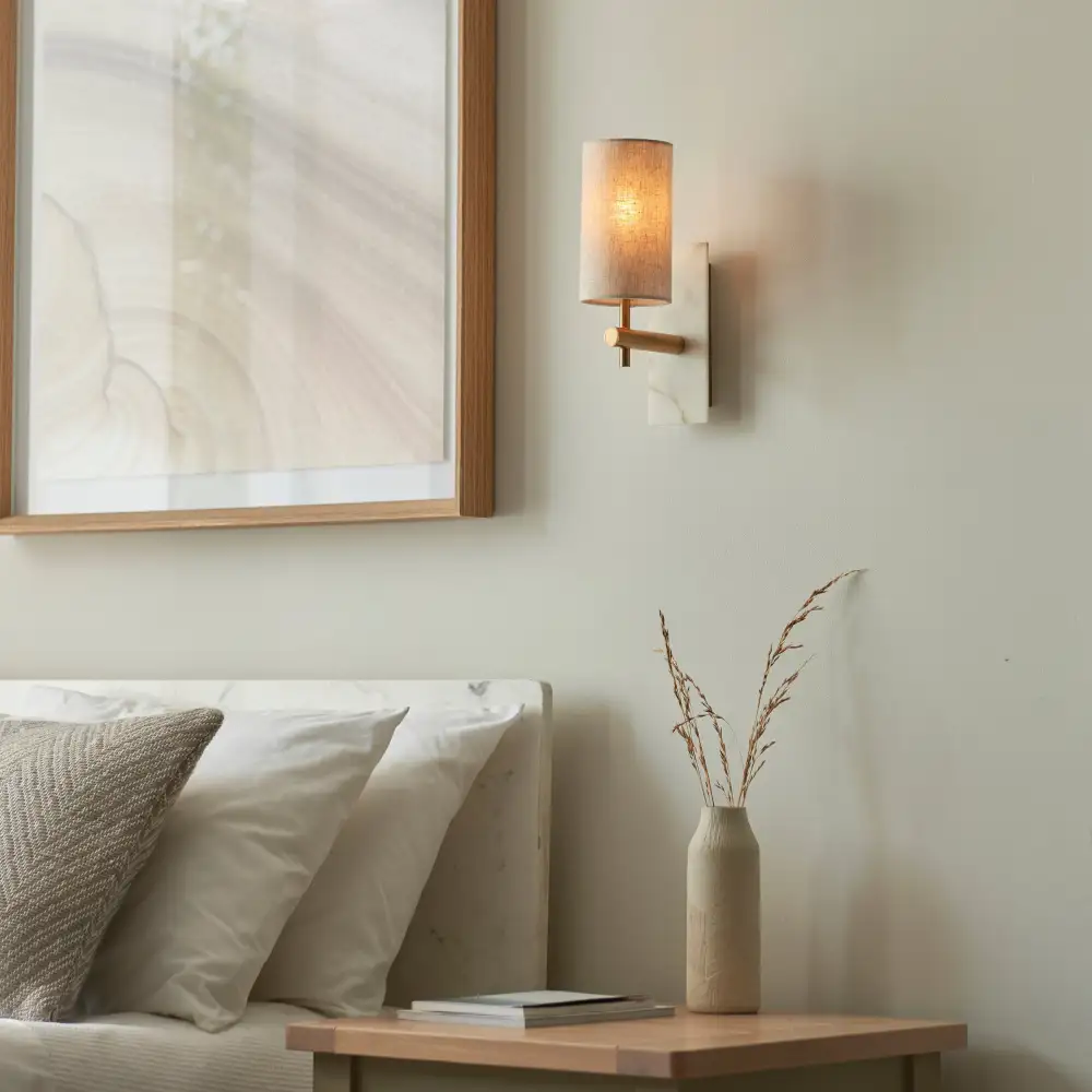 Classic Marble Metal Adjustable Decorative Wall Light