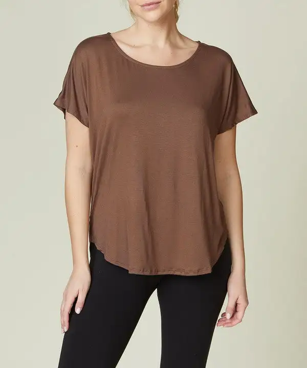 Bamboo Casual Dolman Sleeve Top Tee
