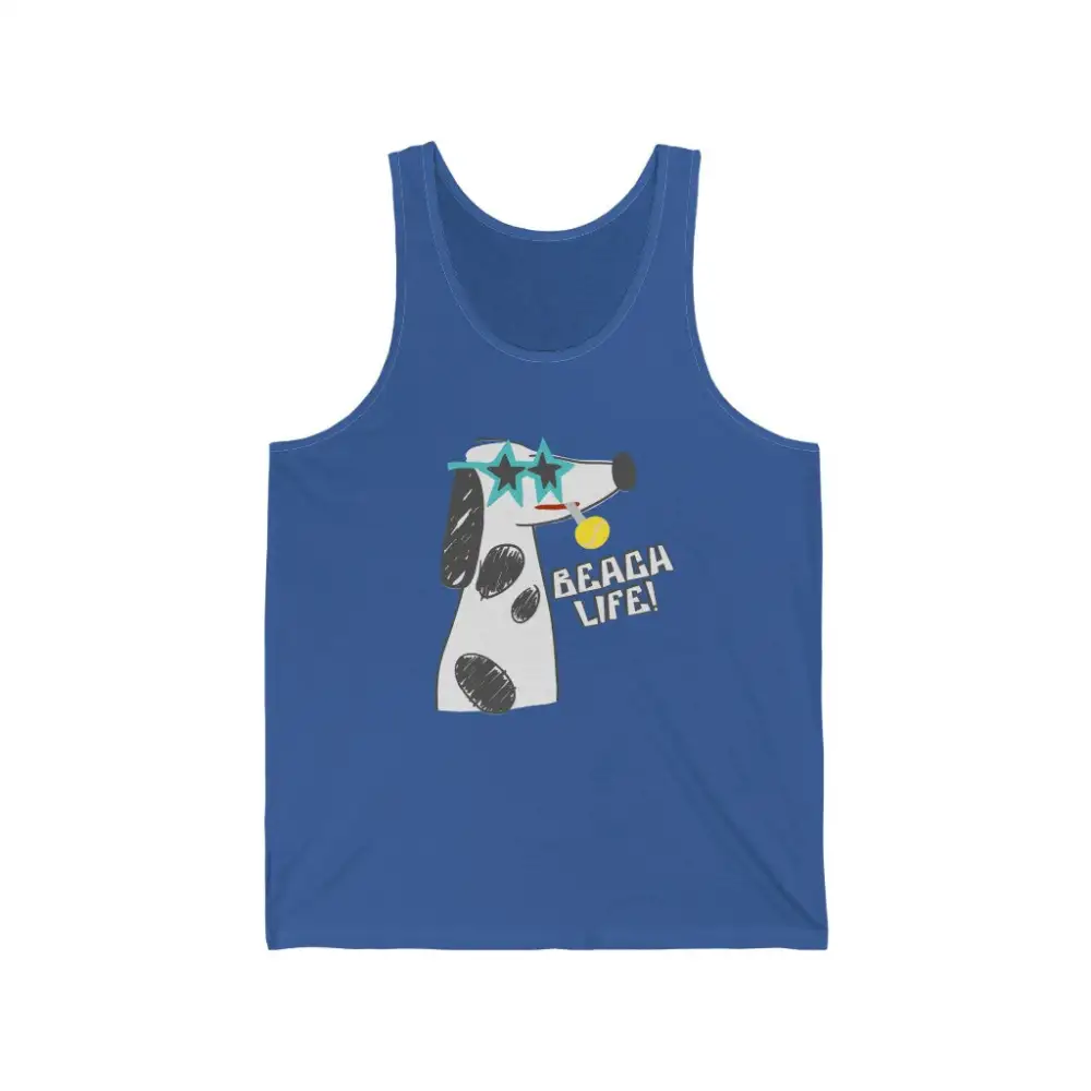 Beach Dog Graphic Tank Top