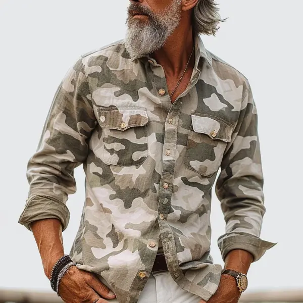 Camo Button Shirt