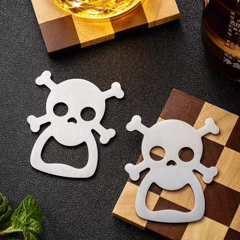 Stainless Steel Skull Bottle Opener