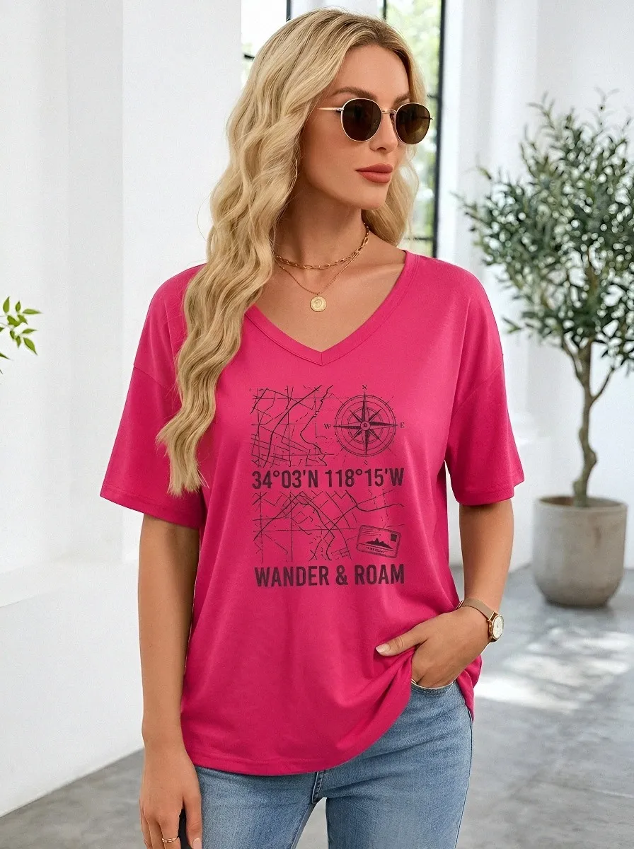 Travel Lover Map T-Shirt