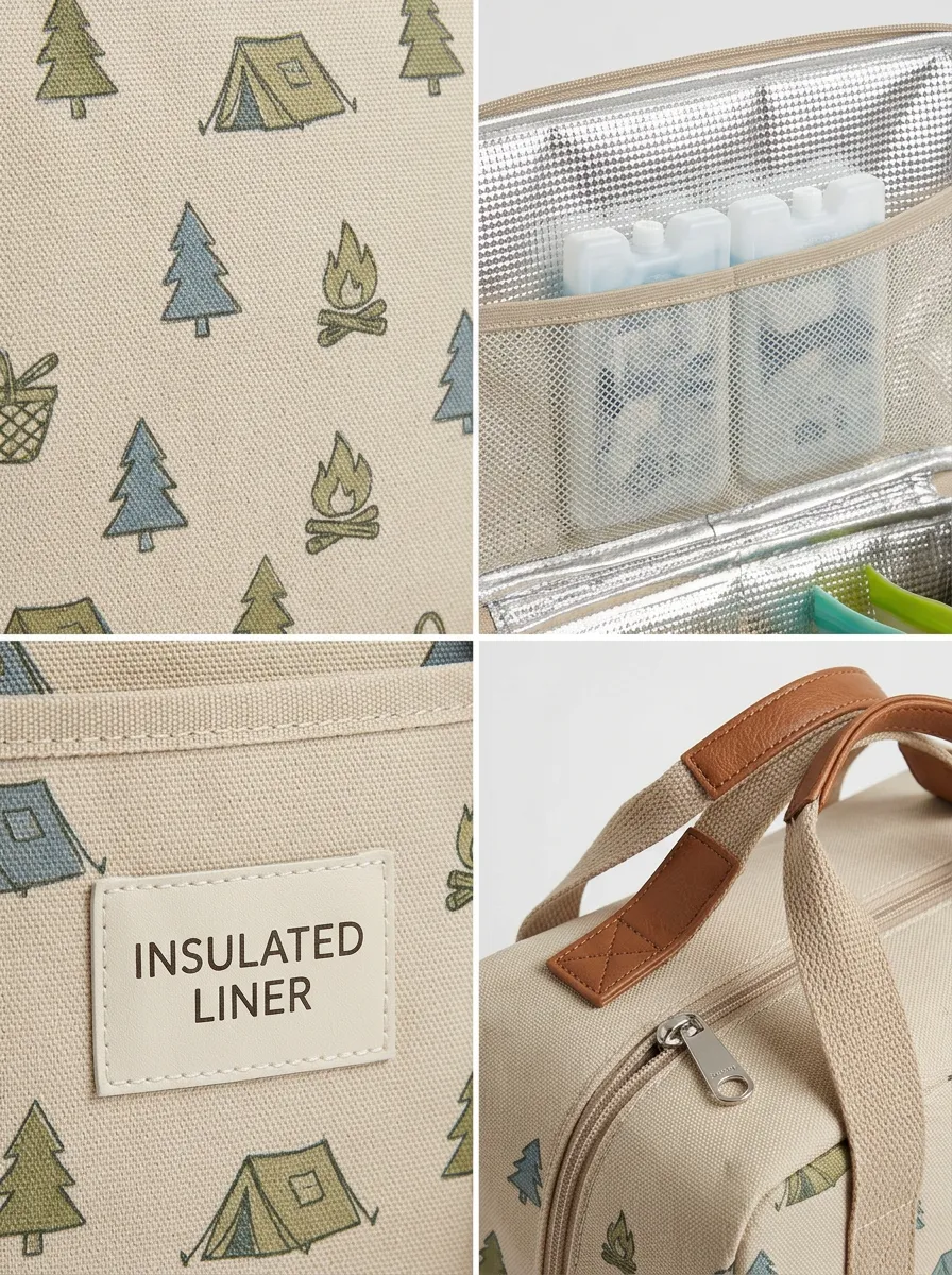 Unisex Camping Lover Forest Tent Pattern Printed Top