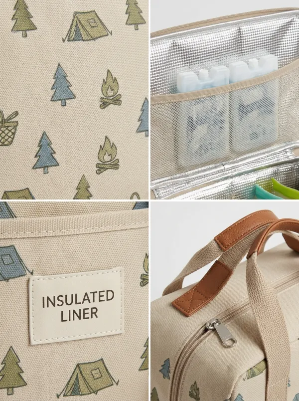 Unisex Camping Lover Forest Tent Pattern Printed Top
