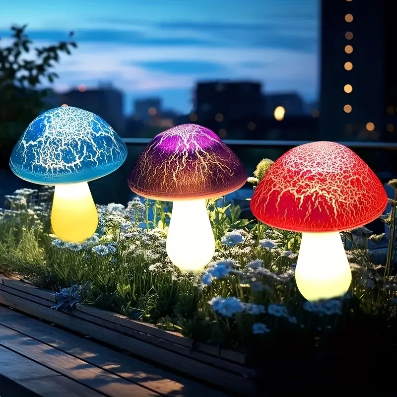Solar Mushroom Garden Lights