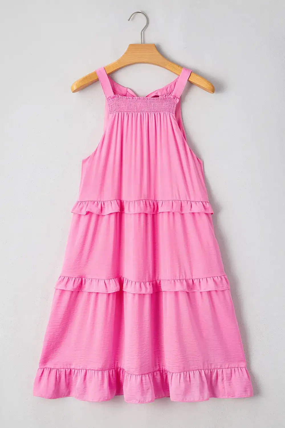 Layered Tie Waist Tie Detail Dress