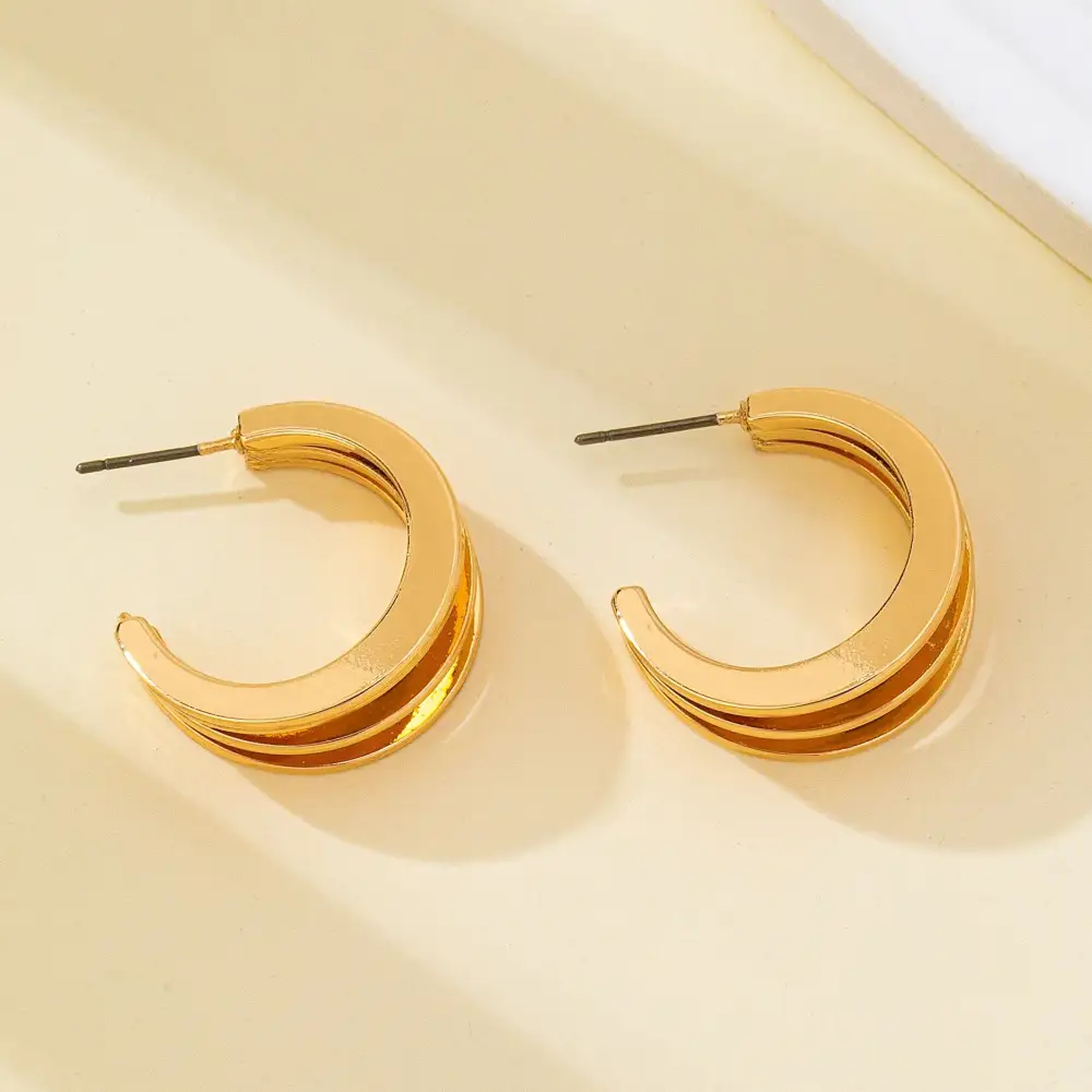 Triple Band Hoop arrings