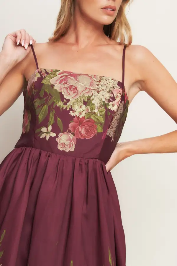 Modern Printed Maxi Dress