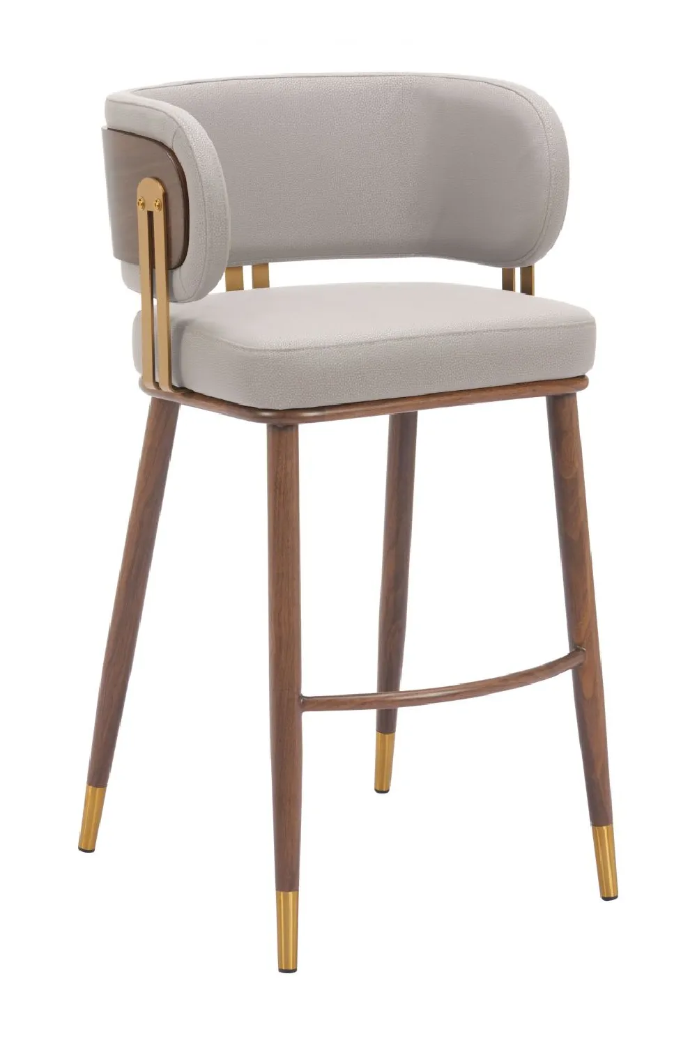 Counter Leather Bar Stool