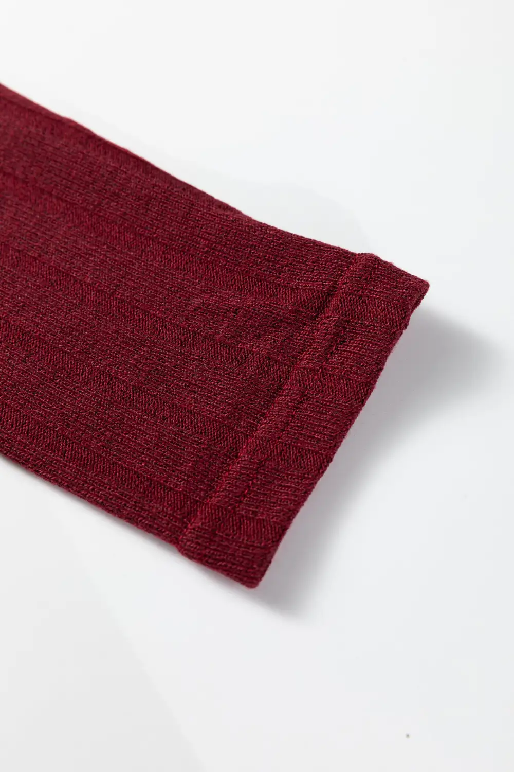 Polished Detail Patchwork Ribbed Knit Mini Dress