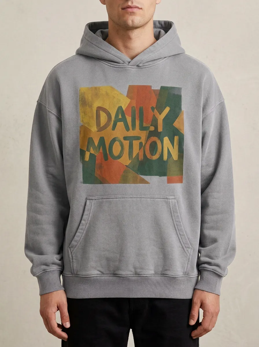 Relaxed Motion Abstract Geometric Hoodie