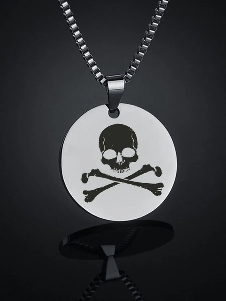 Skull Titanium Steel Fitness Necklace