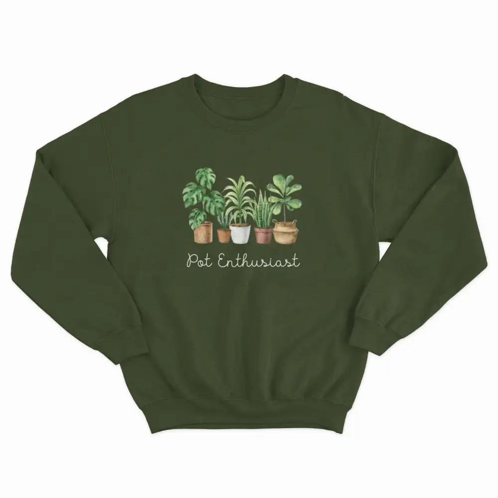 Plant Pot Fleece Crewneck