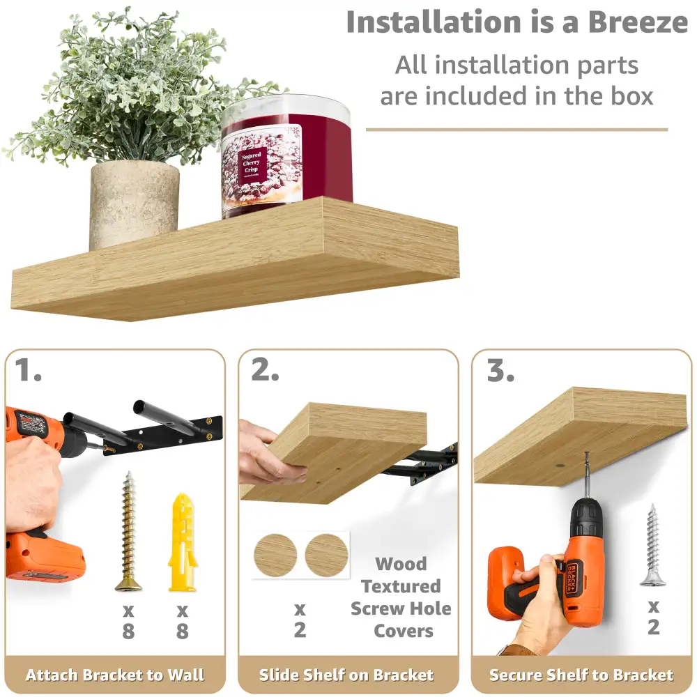 Rustic Floating Shelf