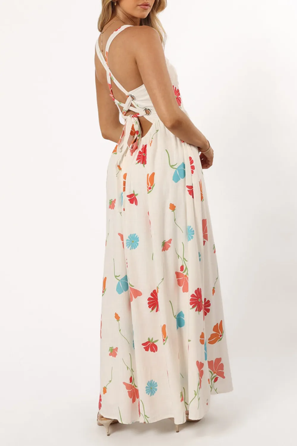SWEET PRINT STRAP DRESS