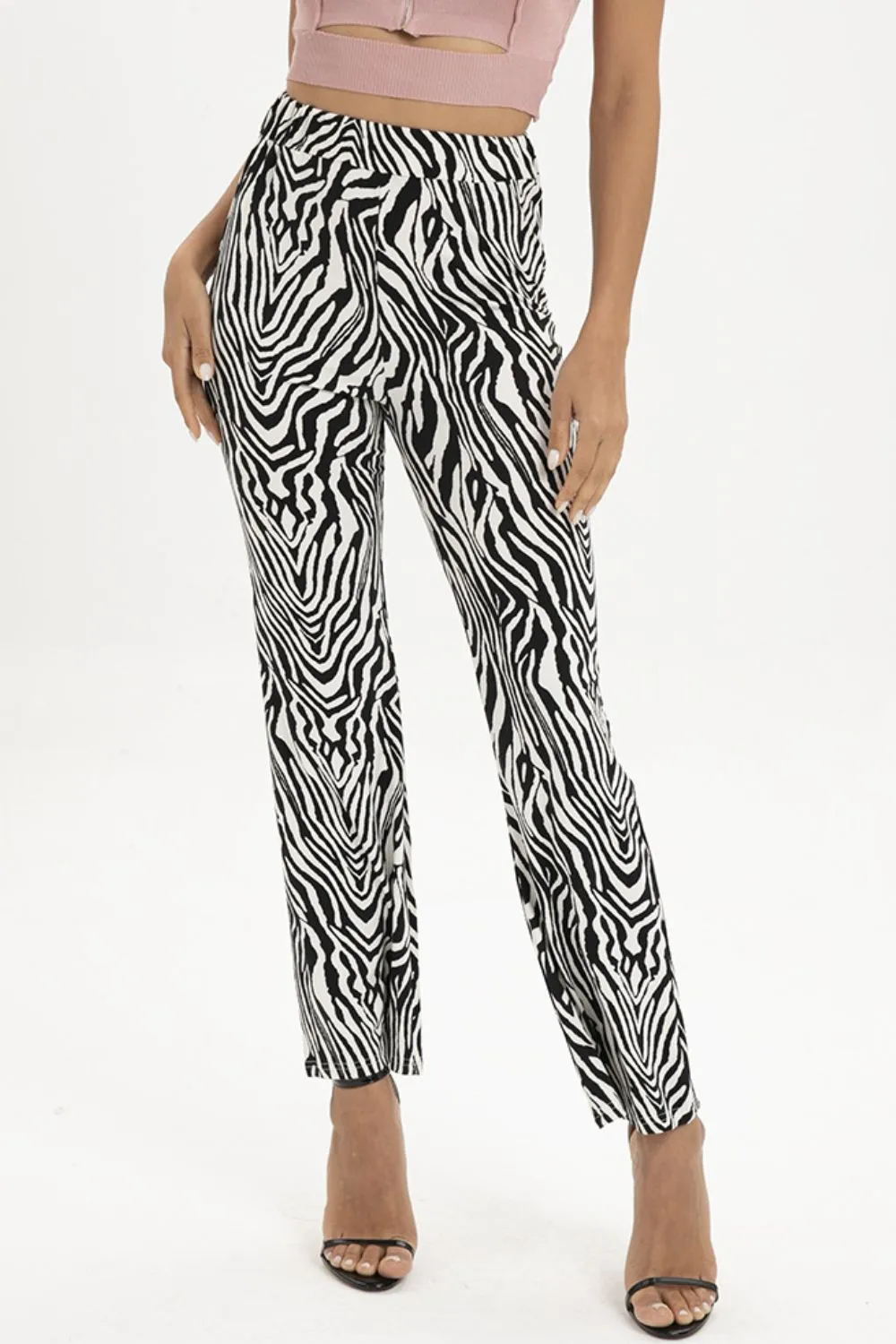 Straight Leg High Waist Pants