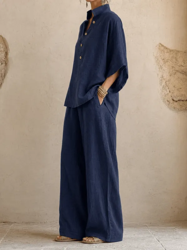Maribel | Batwing Sleeves and Wide-Leg Pants