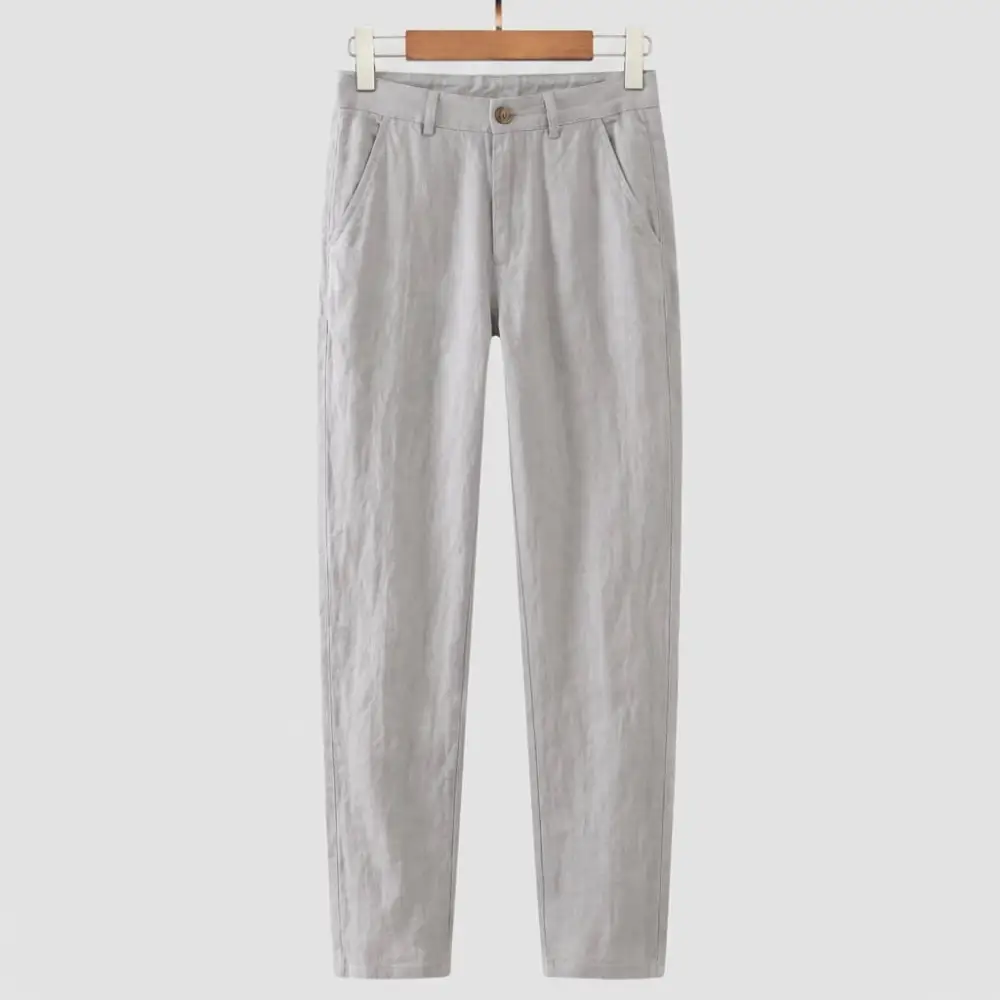 Linen Straight Leg Pants